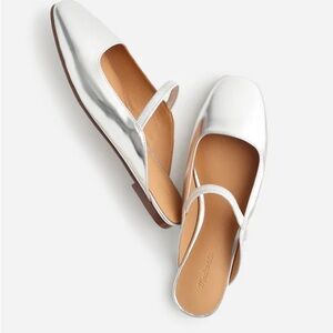 Madewell Silver Mary Jane Ballet Flats